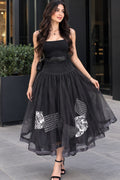 Elora Black Tulle Statement Skirt